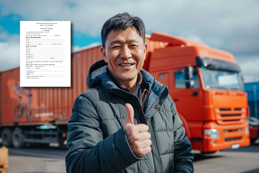 Mẫu hợp đồng lao động lái xe chuẩn 2025 & điều cần biết