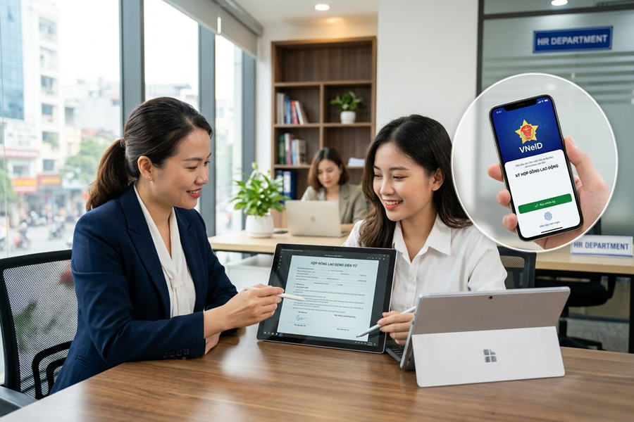 Từ 01/07/2026: Doanh nghiệp bắt buộc dùng VNEID để ký hợp đồng lao động điện tử